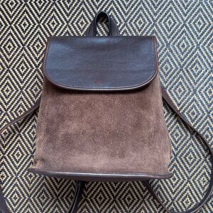 Vintage Coach Berkeley suede & leather convertible backpack 9016 mahogany